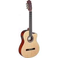 Angel Lopez MEN CE S Mencia Series Cutaway Acoustic-Electric Classical Guitar   